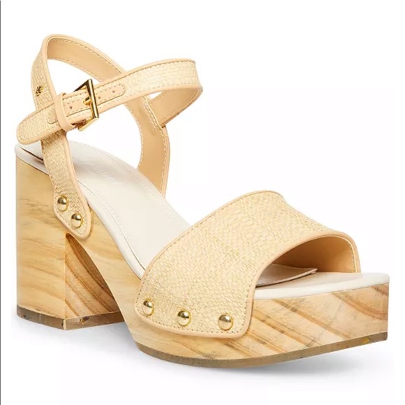 Steve Madden | Shoes | Steve Madden Womens Rubyy Wooden Platform Sandals | Poshmark